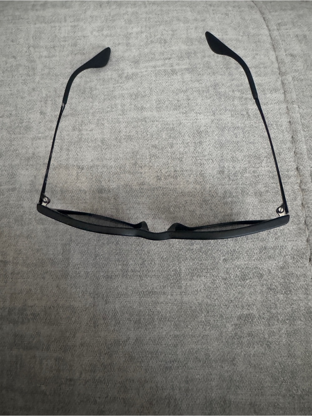 Ray-Ban Sleek Matte Black Rectangular Sunglasses